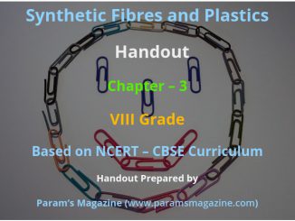 Synthetic Fibres and Plastics