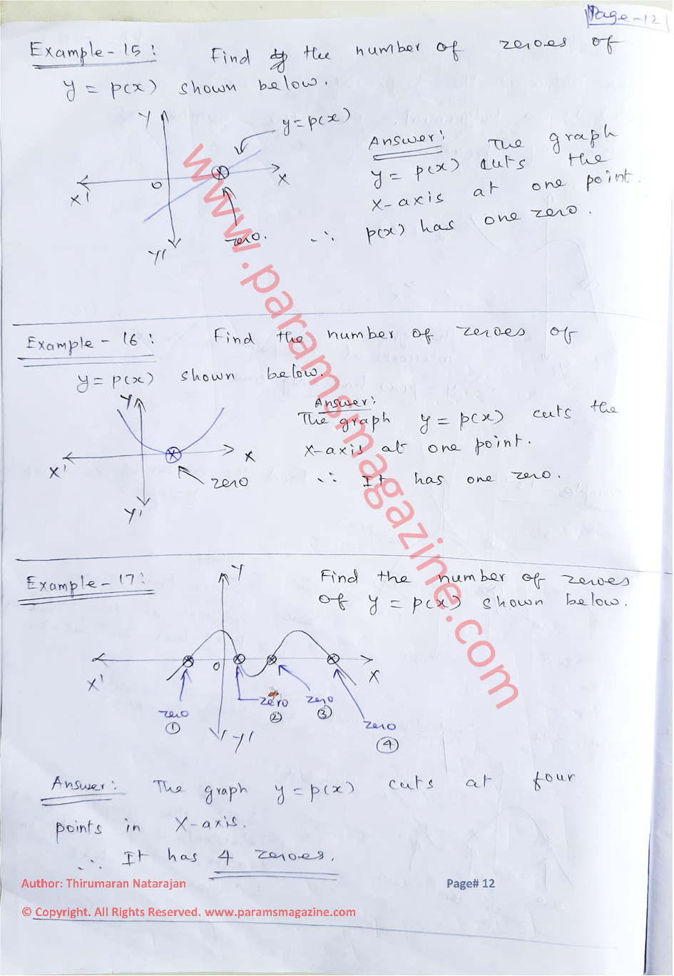 Class-10 - Polynomials - Notes - Page-12