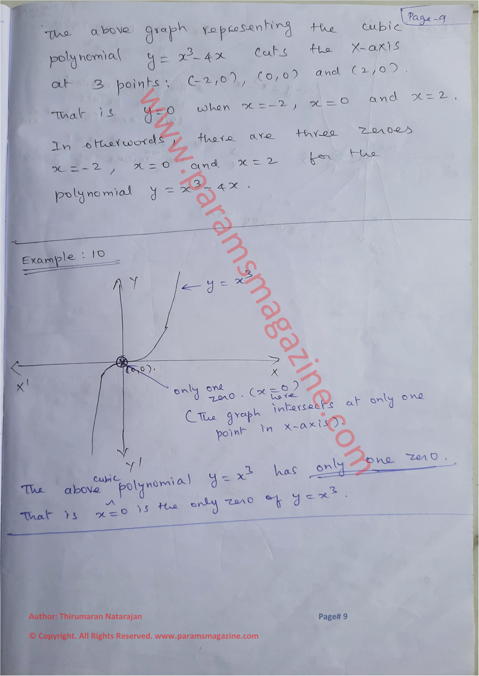 Class-10 - Polynomials - Notes - Page-9